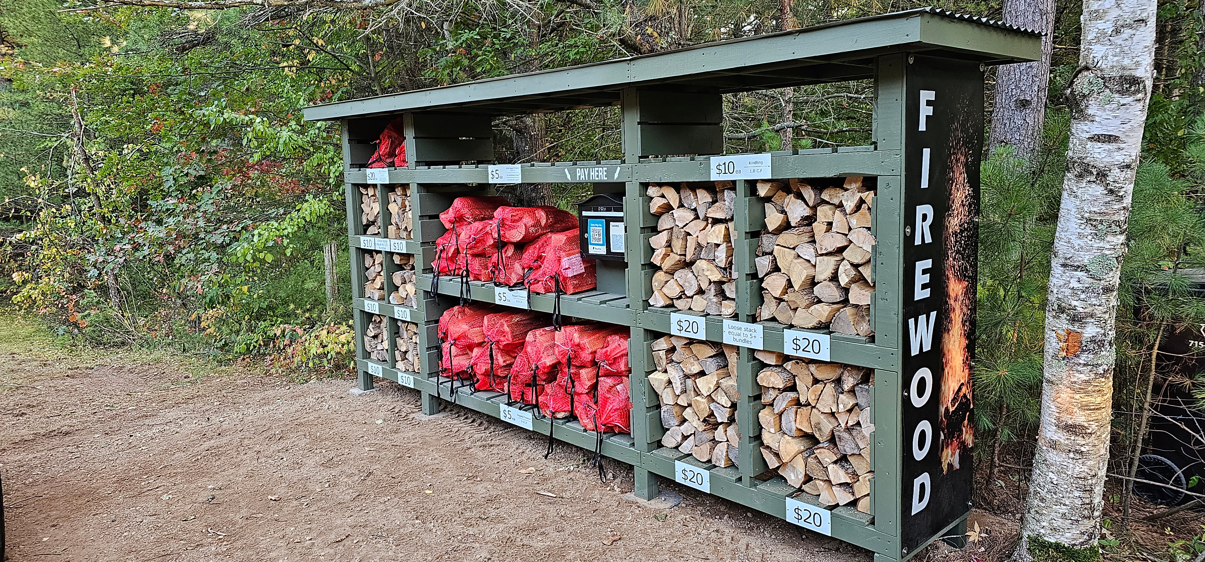 Building the New Roadside Firewood Stand