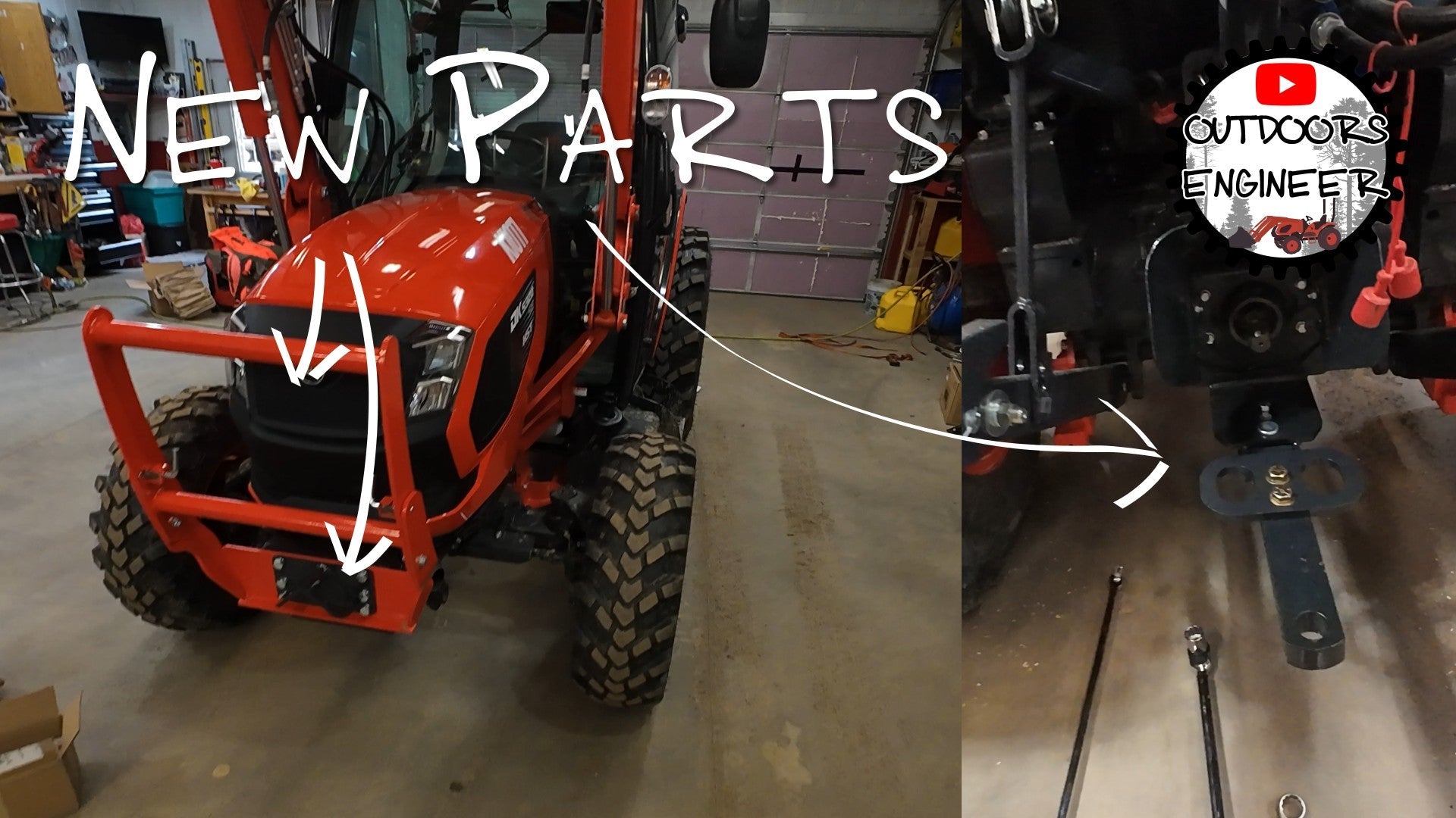 Kioti Tie-Down Point Install and Front Grille Replacement