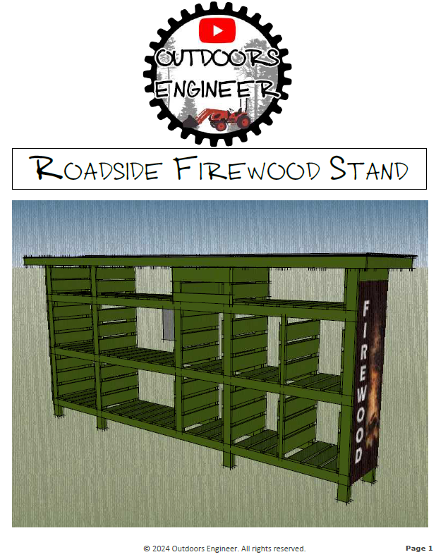 Outdoors Engineer Roadside Firewood Stand Plans