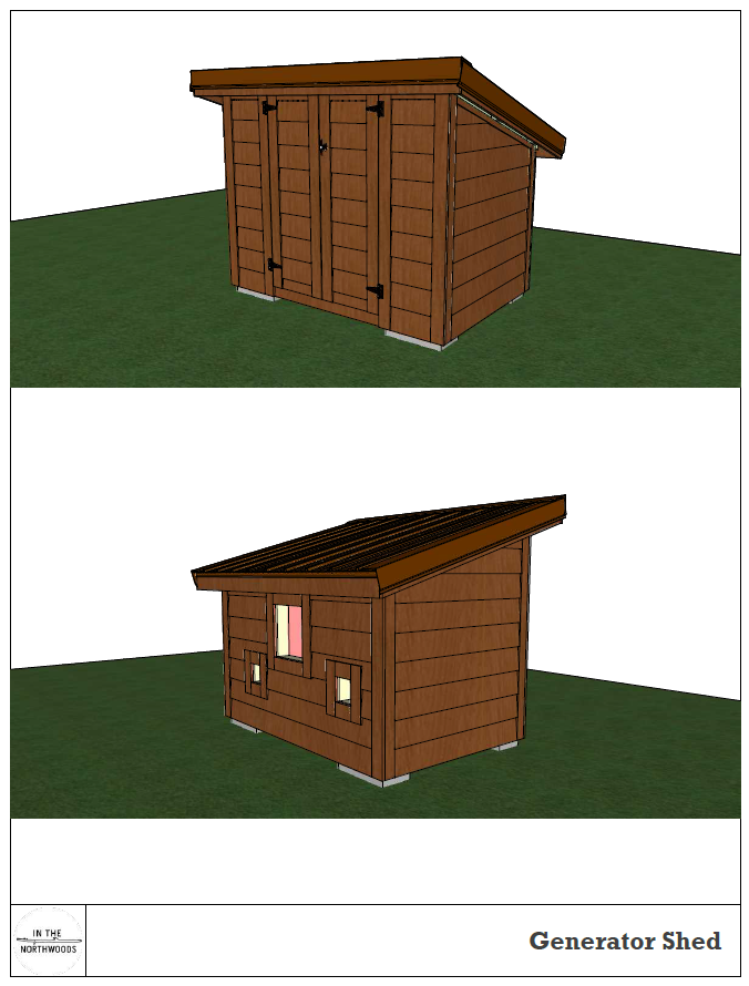 Genshed Inconstruction Generator Shed Plans – Outdoors Engineer