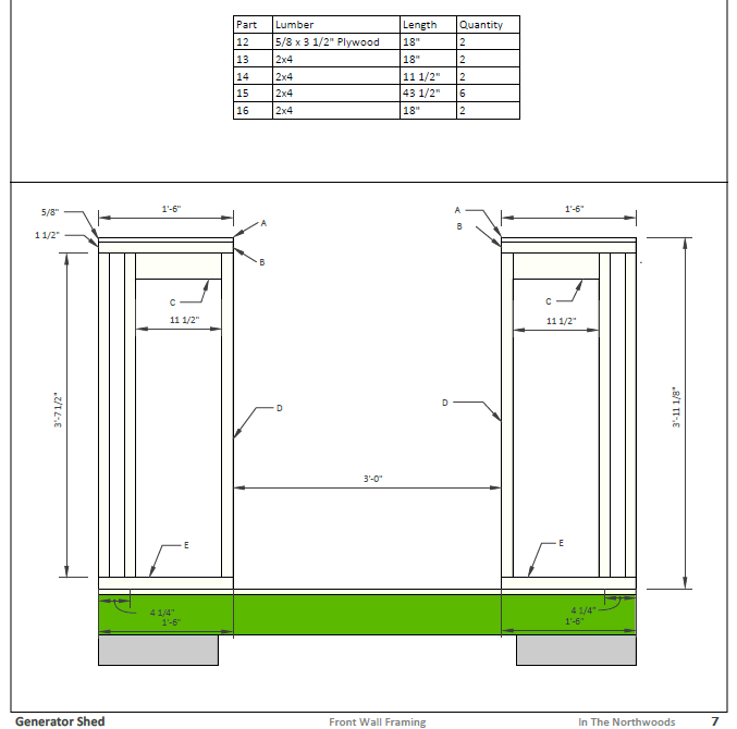 Genshed Inconstruction Generator Shed Plans – Outdoors Engineer