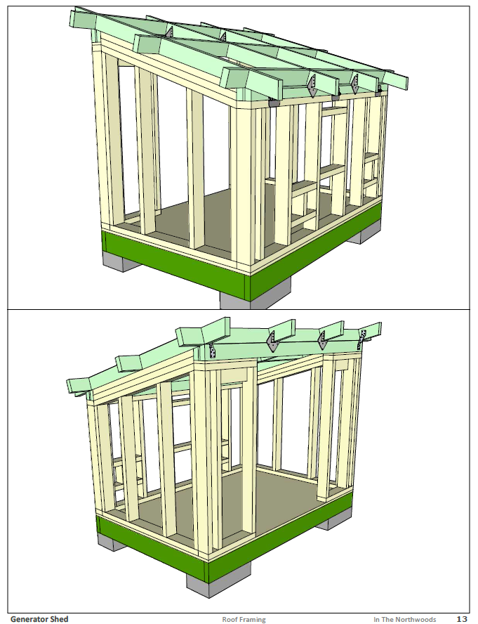 Genshed Inconstruction Generator Shed Plans – Outdoors Engineer
